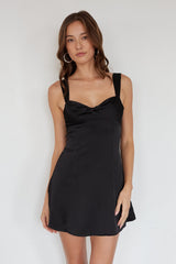 Lizzy Front Twist Tie Back Mini Dress