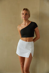 Kim High-Rise Sequin Mini Skort