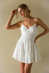 Martina Ribbed Tie Back Mini Dress