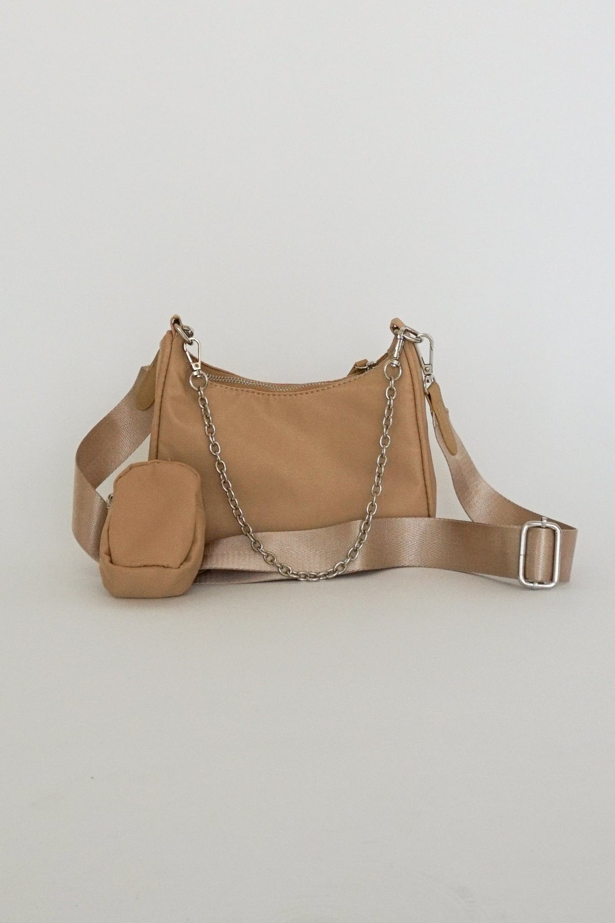 Lorissa Nylon Purse in Beige