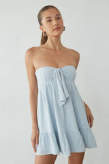 Lyric Babydoll Tie Mini Dress