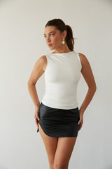 Rylee Ruched Boat Neck Top