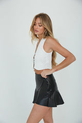 Sage Pointelle Knit Vest